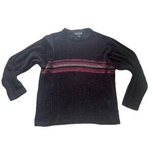 Croft & Barrow Men's Black Soft Long Sleeve Crewneck Pullover Sweater Size L